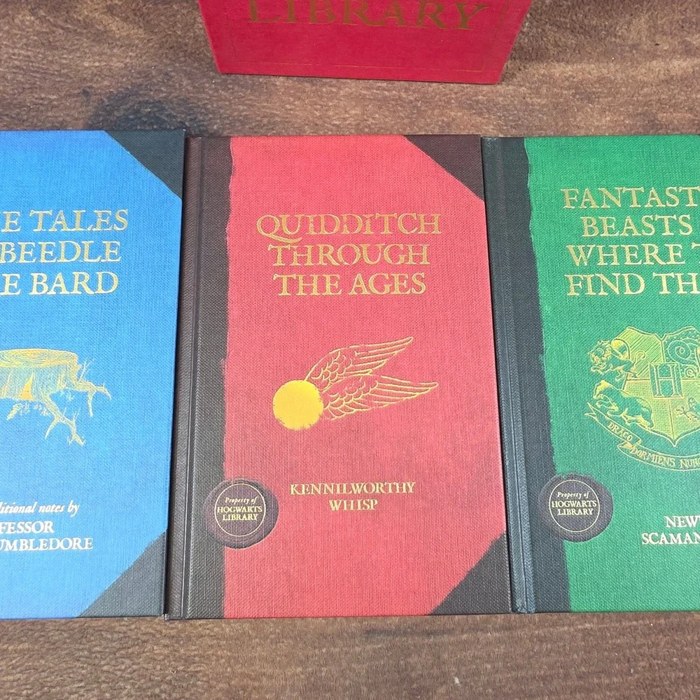 Scholastic Hogwarts Library Book Set Multicolor Good Hardcover Box Set 3 Books